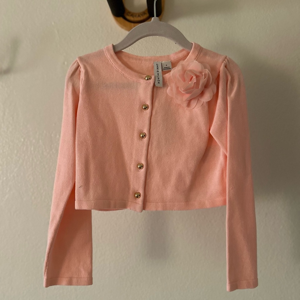Pink Toddler Sweater Janie & Jack size 4